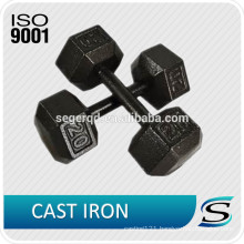 Hex cast iron dumbbell lb